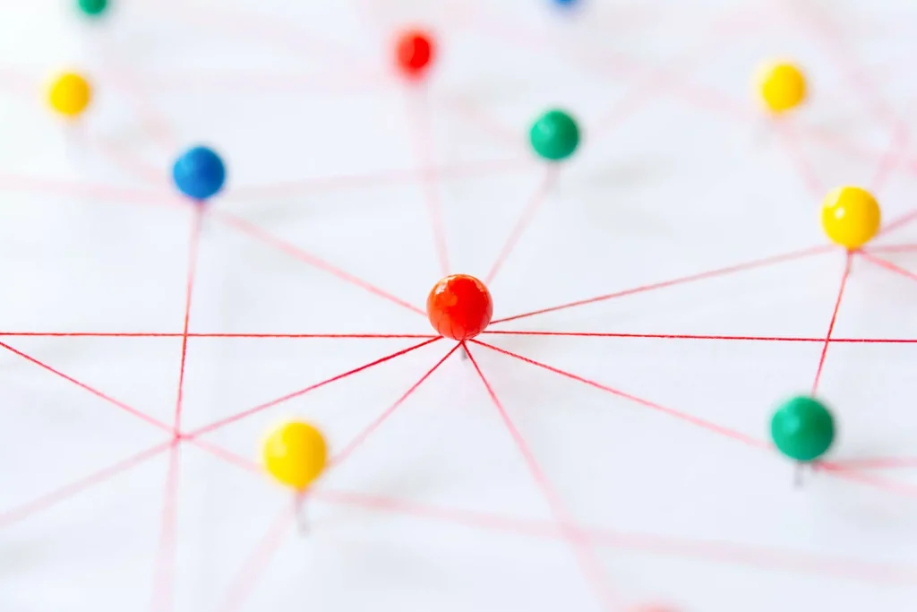 An image illustrating the idea of connecting dots, representing the formation of connections and relationships visually.