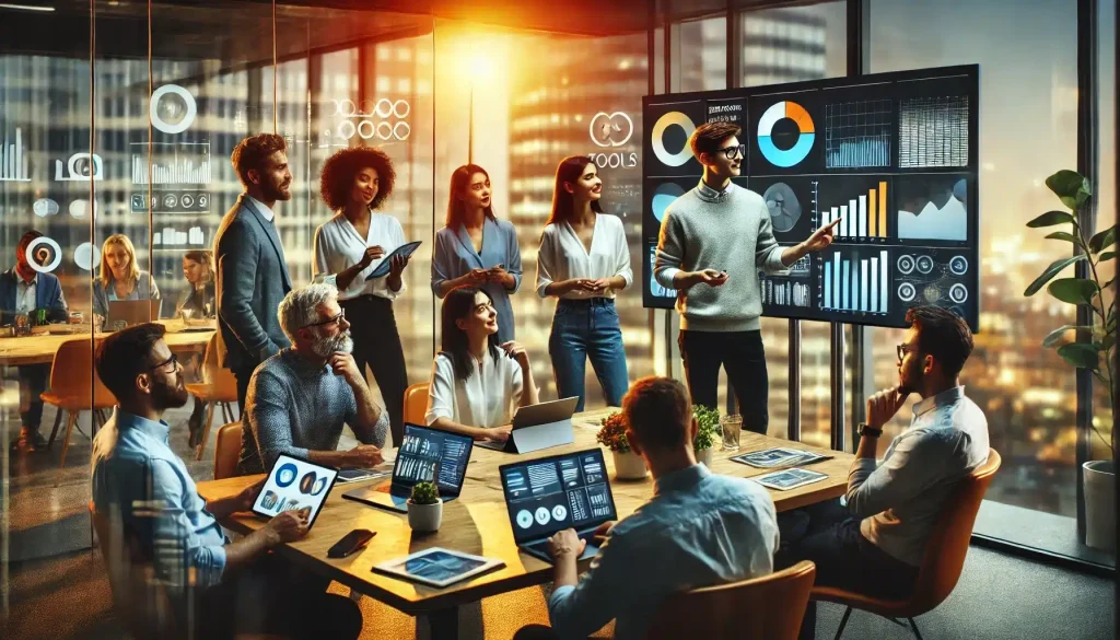 Analyzing Marketing Tools And Data On Laptops