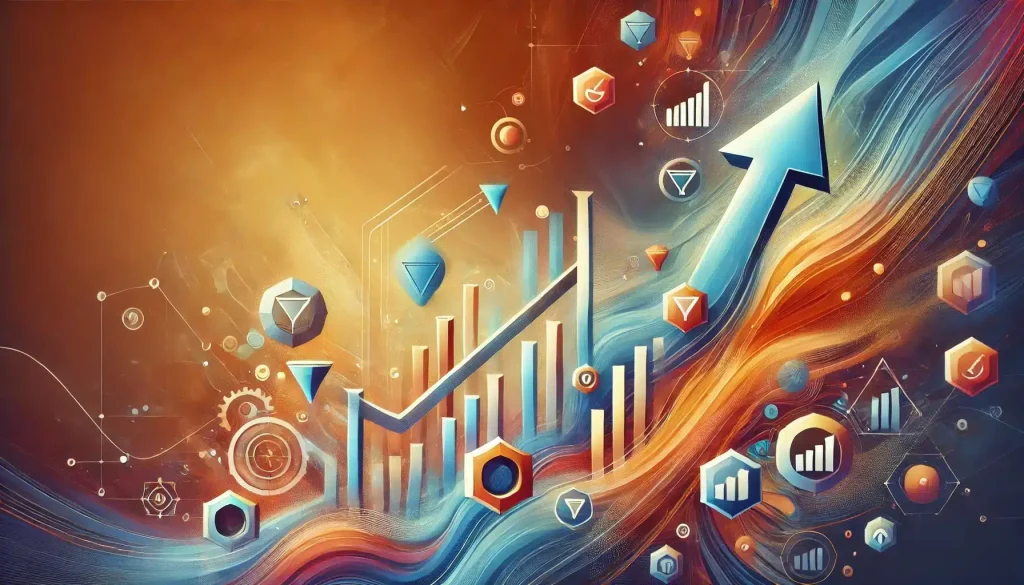 Graphical representation of membership growth strategies with an upward trend.